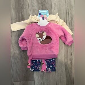 Pekkle Pink and Cream Kids Matching Set
